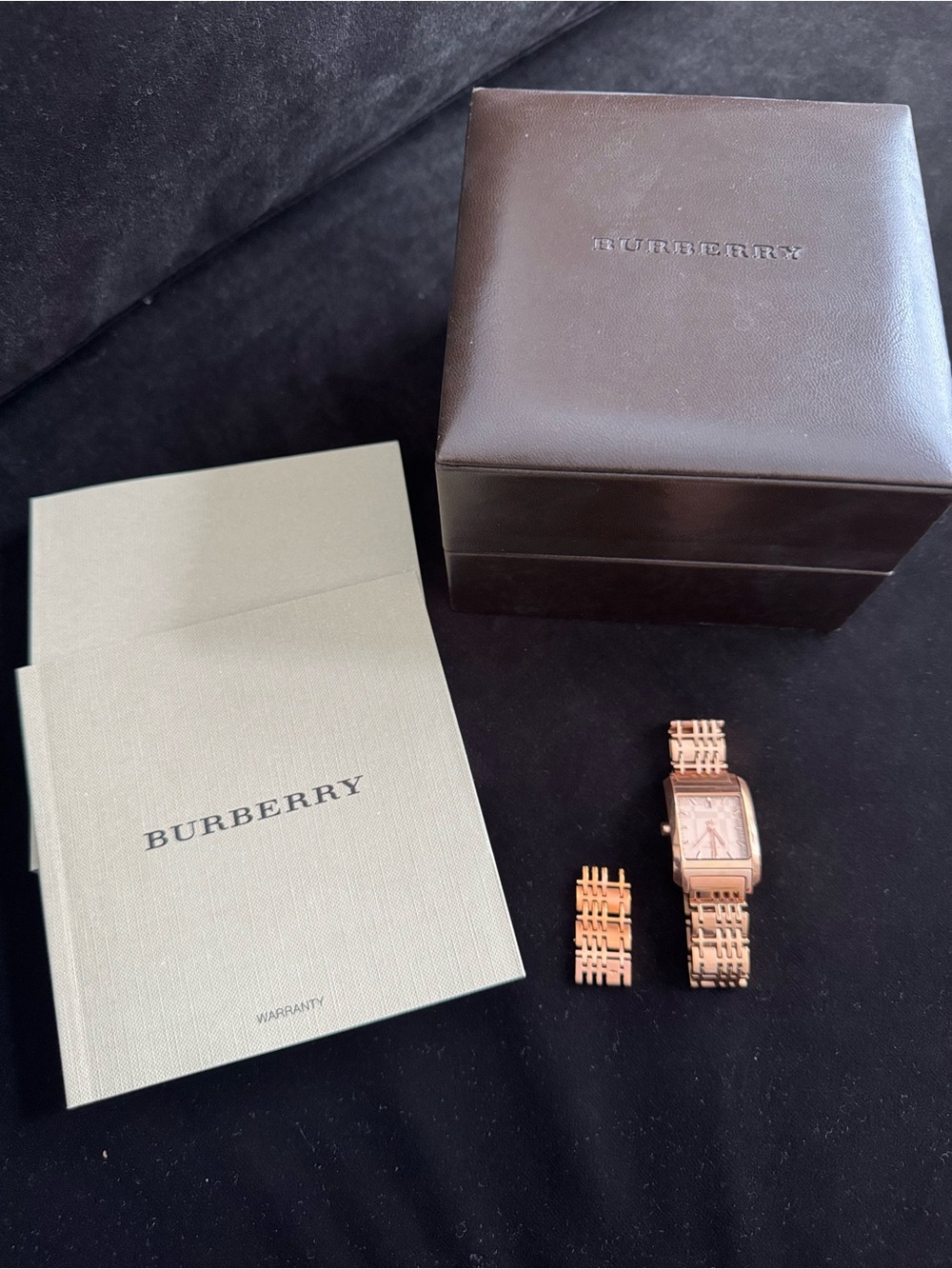 BURBERRY Women’s NOVA ROSE GOLD TONE STAINLESS STEEL WATCH BU1578